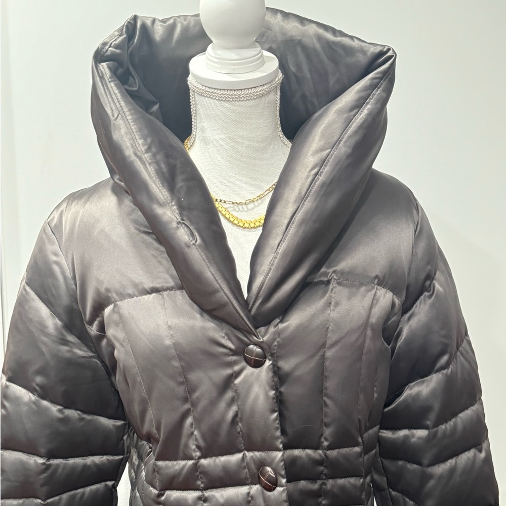 Women's Olive Green  Puffer Jacket - Picture 2 of 10